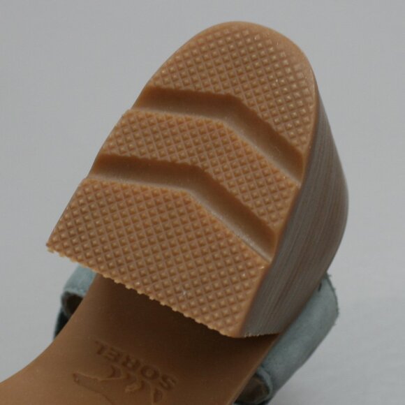 Sorel Ladies 7.5 Nadia Blue Elastic Sandals Slingback Shoes Heels - NL3614-050 - Picture 11 of 12